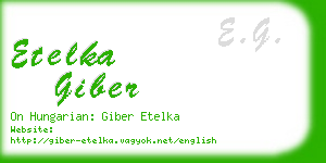 etelka giber business card